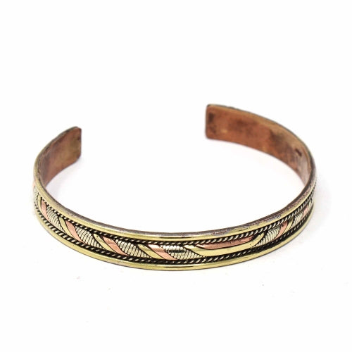 1/2'' Brass Cuff Bracelets-0473-80